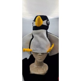 J Hat Penguin Hat velour hat funny hat novelty hat Bird Hat