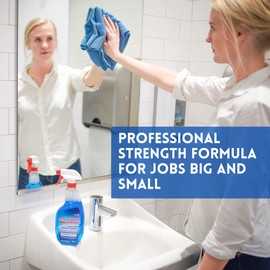 Glance CBD539636 Powerized Professional Glass & Surface Cleaner, Streak Free Commercial Ammoniated Window Spray, Ready-to-Use, 32-Ounce