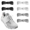 NDTEZUGT 3 Pairs Flat Shoelaces for On Cloud Sneakers, 1/4"(6mm)