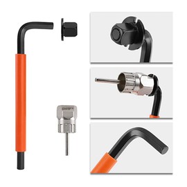 NOHJER Bicycle Repair Tool Kit,Bike Crank Puller Tool, Bike Crank Extractor, Bike Bottom Bracket Remover Hex Allen Wrench, 16mm 15mm Spanner Wrench, Bike Pedal Wrench,Bicycle Cassette Removal Tool