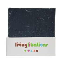 Living Libations - Organic Cleansing Charcoal Soap Bar | Natural, Wildcrafted, Vegan Clean Beauty (4.2 oz | 120 g)