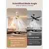 52 inch Modern Ceiling fans with Lights and remote, 3