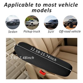Car Armrest Cover,Universal Size Seat Arm Rest Cover,Elastic Fabric Auto Seat Armrest Protectors,Fits Front Seats of Most Cars,Suvs,Trucks,Easy to Install and Clean