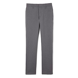 French Toast Boys' Straight Leg Dress Pant, Heather Grey