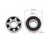 VGOL 8 Pcs 608-2RS 22mm Ceramic Skateboard Bearings Stainless Steel
