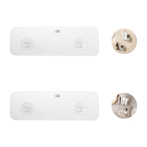 Diesisa 2 Pack Shower Caddy Adhesive for Replacement, Strong Adhesive