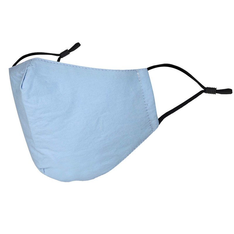 Basic Sense 100% Cotton Washable Reusable Skin Friendly Plain Face
