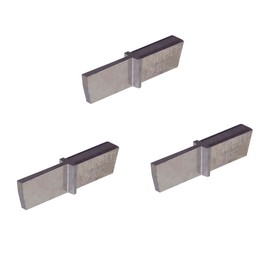 THINBIT 3 Pack LGPT062D2E 'L' Series, TiAlN Coated Carbide, Parting Insert for Steel, Titanium, Nickel Alloys and Stainless Steel with Interrupted Cuts
