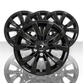 Auto Reflections Set of 4 17" 10 Spoke Wheel Skins for Chrysler 300 2015-2020 - Gloss Black