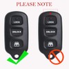 MechanMagic 2PCS Key Fob Remote Replacement Fits for Toyota 4Runner