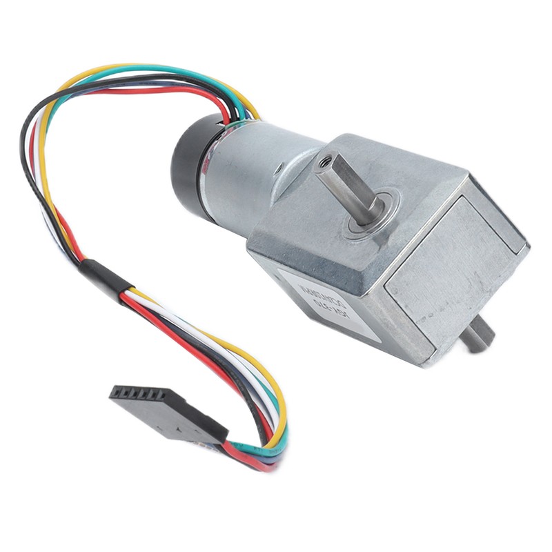 JGY‑370 DC Worm Gear Motor Gear Motor with Encoder Biaxial