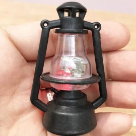 Unbranded AirAds Dollhouse 1:12 Lantern Dummy Kerosene Lamp ,Shake to Light Up, Black