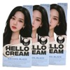 Mise-en-scène New Hello Cream Hair Dye 1CB Cool Black x3 / 미쟝센 뉴 헬로크림 염색약 1CB 쿨블랙 x3개