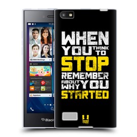 Head Case Designs Don't Stop Fitness Motivation Soft Gel Case Compatible With BlackBerry Leap