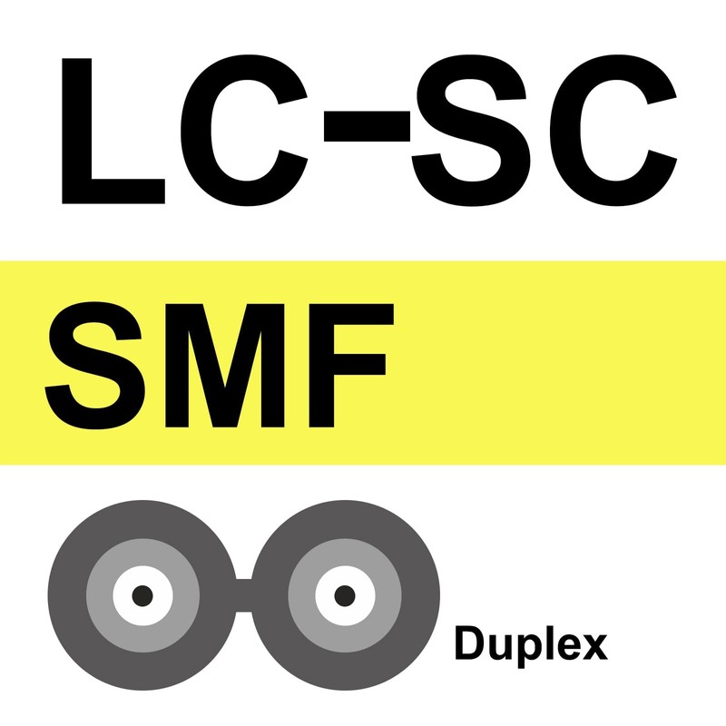 10Gtek OS2/OS1 Single Mode Duplex LC/SC Connector Fiber Optic Cable