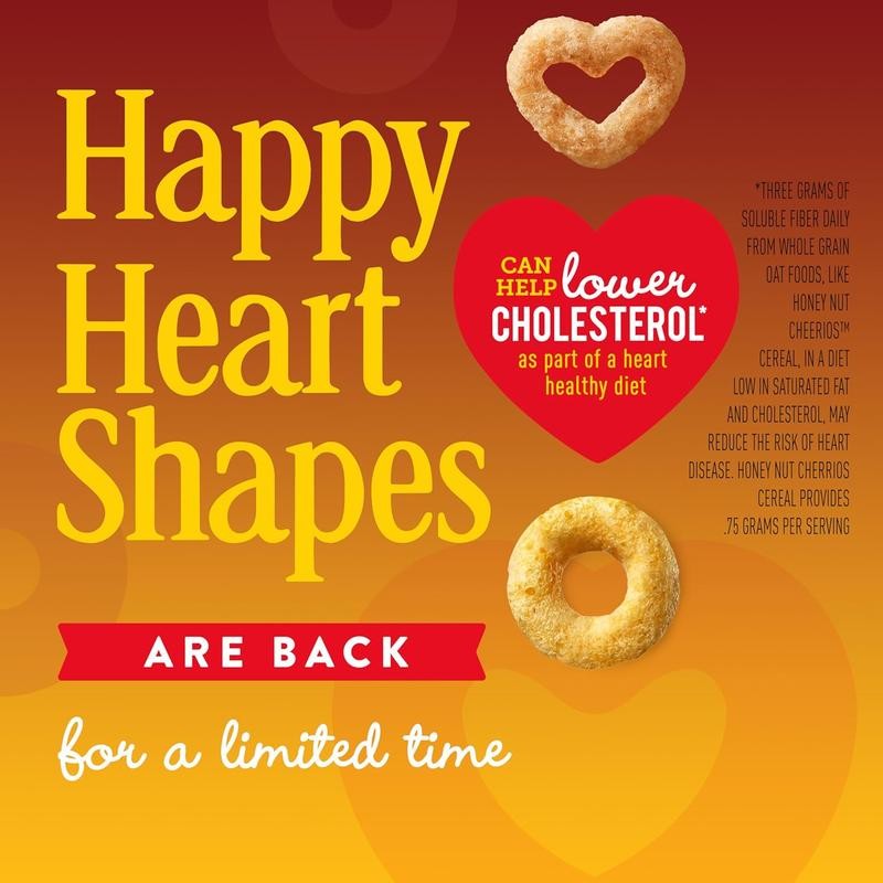 Honey Nut Cheerios Heart Healthy Breakfast Cereal, Gluten Free Cereal