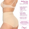 For Moms Panty Faja Postparto Nude Alta Compresión Ajustable Talla