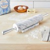 Fox Run 8648 Marble Rolling Pin and Base with Aluminum