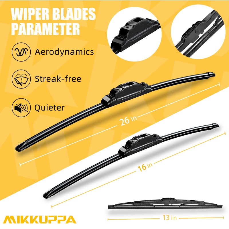 MIKKUPPA 26"+16"+13" Windshield Wiper Blades Replacement for 2012-2016 Honda CRV