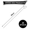 Funalix Roulade Needles, Pack of 20 Metal Skewers, Stainless Steel,