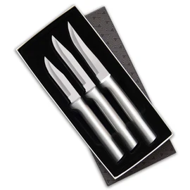 Rada Cutlery 3-Piece Paring Knife Galore Knife Gift Set, Silver Handles