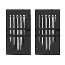 SAHAYA Self Threading Needles 24 pcs (3 Different Sizes Needles Set)