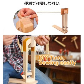 Yiteng Racing Pony Leather Craft Tool Stitching Tree Leather Hand Sewn Wooden, Foldable, 360° Rotation, Crafting Tool, Sewing Kit, Leather Paste Conveniently