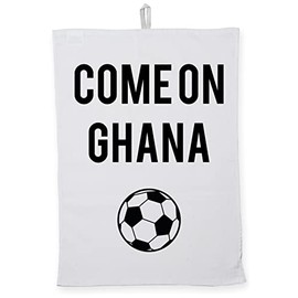 Hippowarehouse World Cup COME ON GHANA Tea Towel Eco Printed Dish Cloth Kitchen accessory 50cmx70cm 100% Cotton