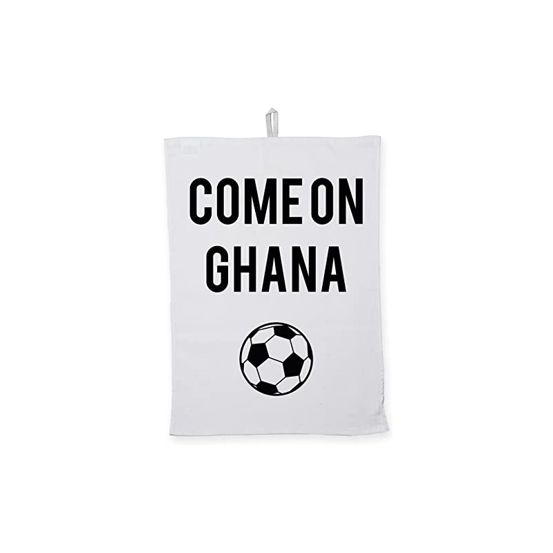 Hippowarehouse World Cup COME ON GHANA Tea Towel Eco Printed