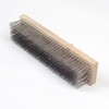 16" Heavy-Duty Rough Surface Floor Brush,Stainless Steel Wire Large Deck
