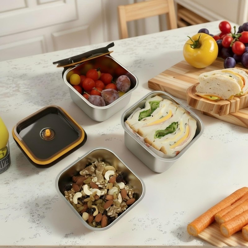 YUPER Stainless Steel Food Containers, Meal Prep Containers, Bacon Cheese