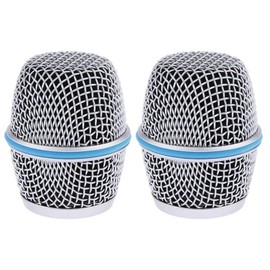 Replacement Microphone Grille Mic Grill Ball Head Mesh Fit For Shure Beta 87A (2PCS)