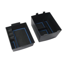 SHAOHAO for 2023 2024 2025 Ford Maverick Center Console Organizer, Fit for 2022 2023 2024 2025 Ford Maverick Accessories XL/XLT/Lariat 2022-2025 Maverick Pickup Truck Storage Box Insert Organizer 2PCS