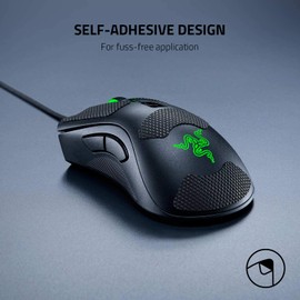 Razer Mouse Grip Tape für Razer DeathAdder V2, DeathAdder Elite, DeathAdder Essential (Rutschfest, Selbstklebend, Vorgeschnitten)