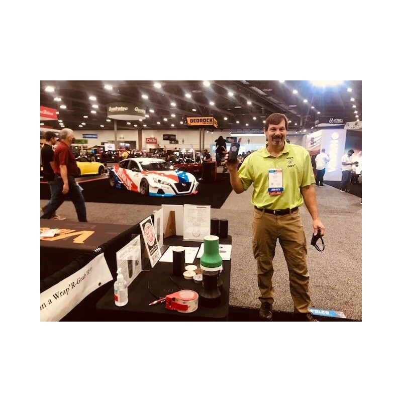 Wrap'R-Grab'R Mini Waste Bin for Car, Truck, Auto, Boat cupholder,