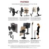 Photecs Pro-S Tripod Extension, Adjustable Mini Monopod 23.5 cm, Camera