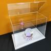 Clear Acrylic Display Case-Assemble, Top Cove Openable Door, Thickened Base,