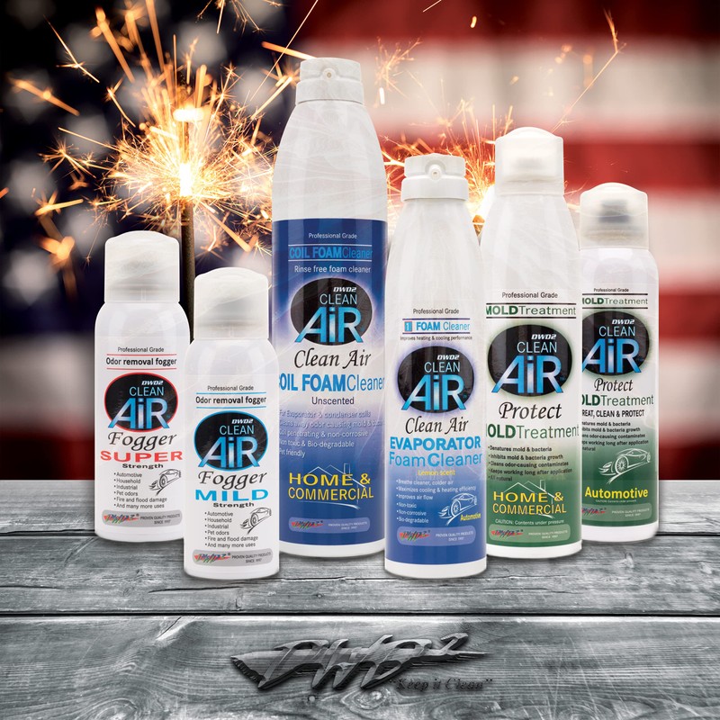 DWD2 Clean Air 2 Pack Bundle Automotive AC Coil Cleaner
