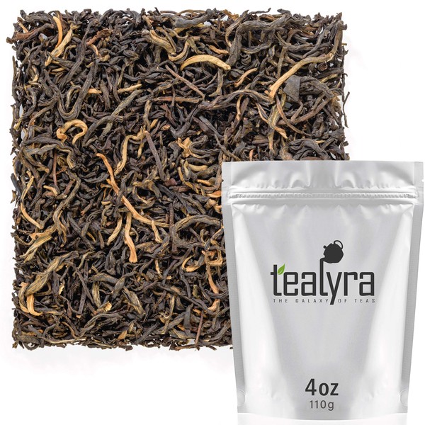 Tealyra - Jasmine Black - Rare Black Loose Leaf Tea - Best Chinese Jasmine Tea - Medium Caffeine - 110g (4-ounce)