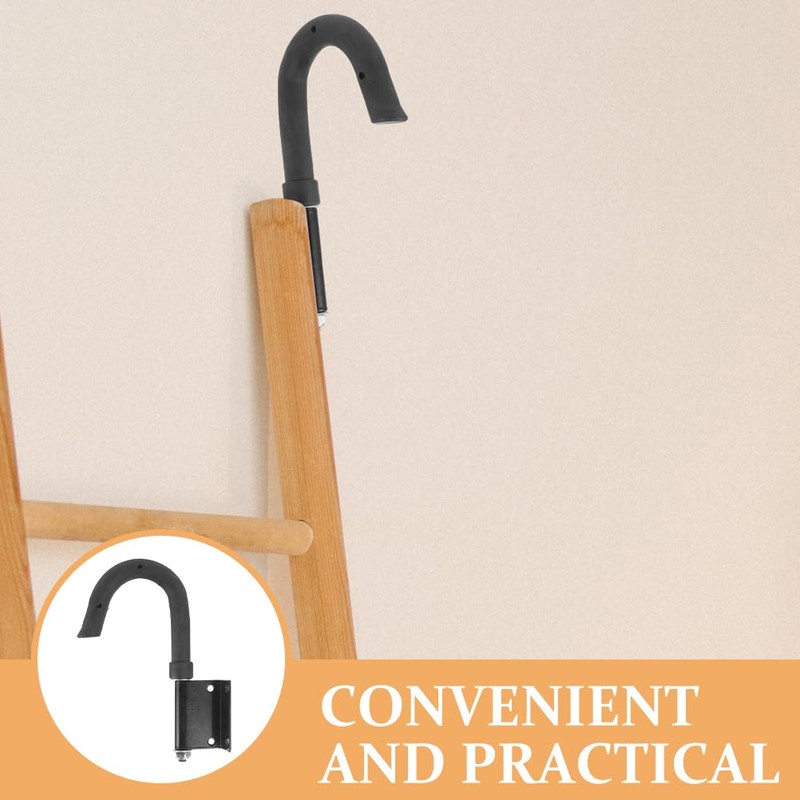 Ciieeo Telescopic Ladder Hook Outdoor Ladder Hook Mountable Iron Heavy