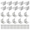 PATIKIL LED Strip Clips, 30pcs Stainless Steel Mounting Brackets Fixing