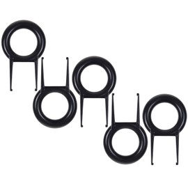 Apuxon 5Pack Black Color Rounded Key Puller Keycap Puller/Key Cap Remover Tool for Mechanical Keyboard