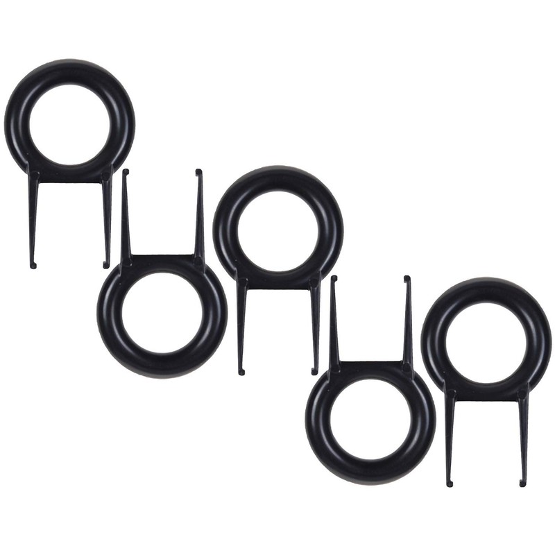 Apuxon 5Pack Black Color Rounded Key Puller Keycap Puller/Key Cap
