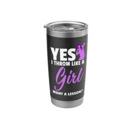 Cool Shot Put Art For Girls Women Track And Field Shot Put Stainless Steel Insulated Tumbler