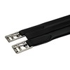 SIE EQUESTRIAN Contoured Leather Chafeless Girth Black Brown 46" /48"