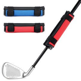MistyBrew Golf Warm-Up Training Aid Clip - Lightweight Swing Trainer for Practice & Warm-Up, Fits All Golf Clubs - Golf Training Tool for Improved Warm-Up and Swing Feel, Red