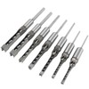 TINVHY 7PCS Woodworking Square Hole Tenon Bits Hole Saw Tenon