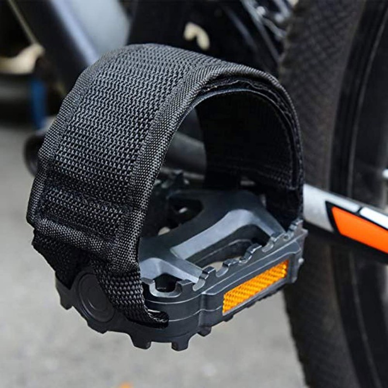 Pedal Straps (4 Pieces), Bicycle Pedal Toe Clip Straps Two