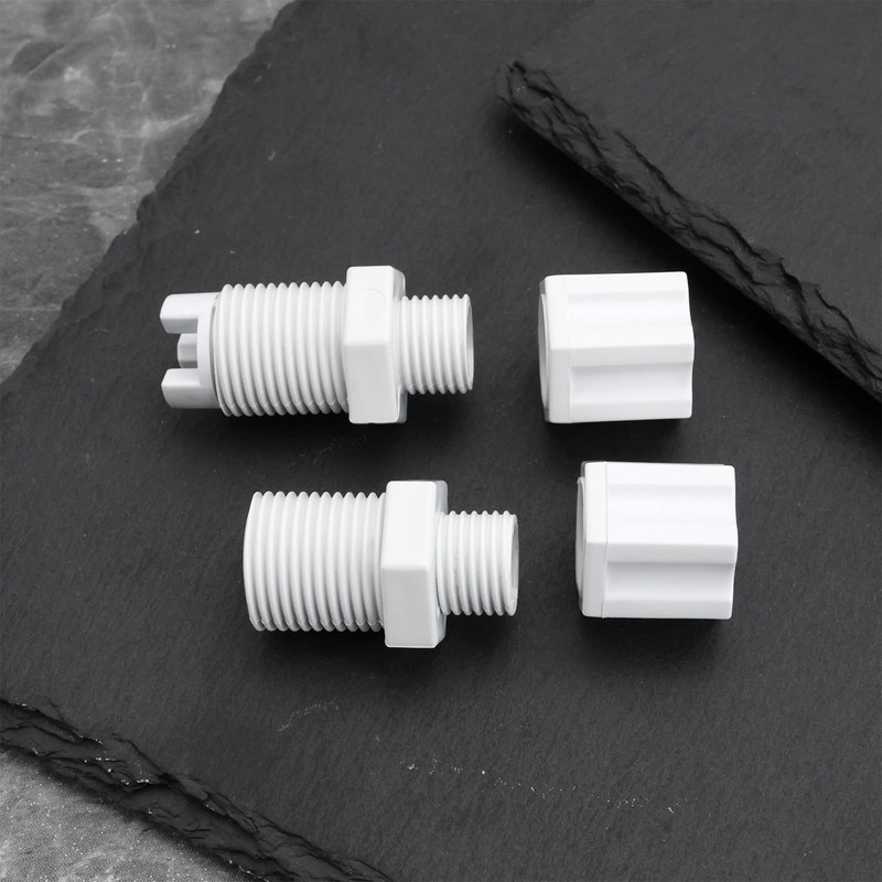 LT Easiyl 2pcs Chlorinator Check Valve Compression Nut Inlet Fitting