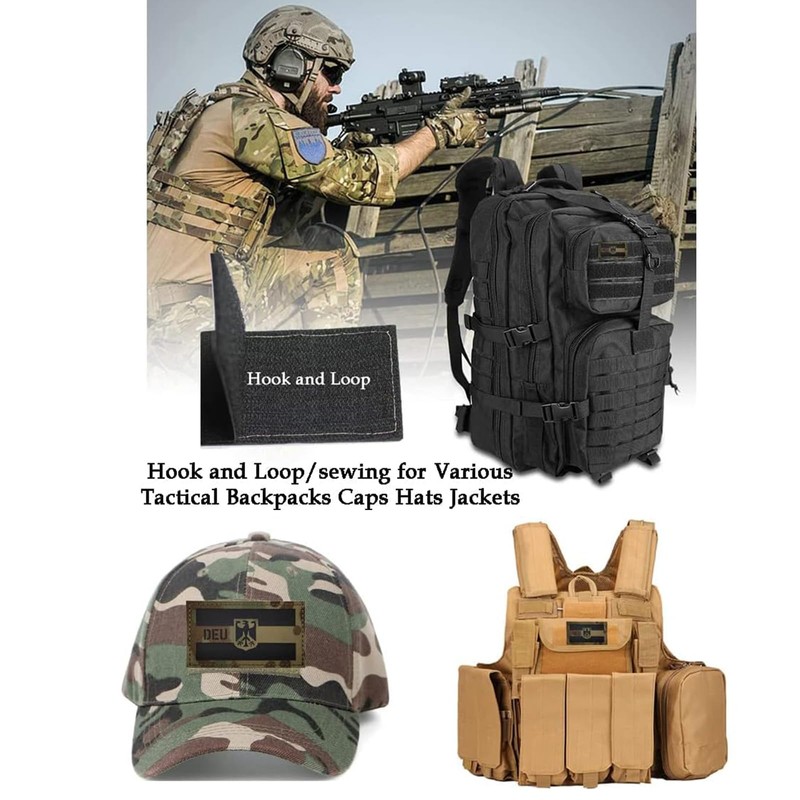 Pack of 2 Germany patch, Germany patch, German army patch,